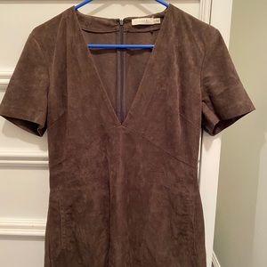 Velvet V Neck Dress